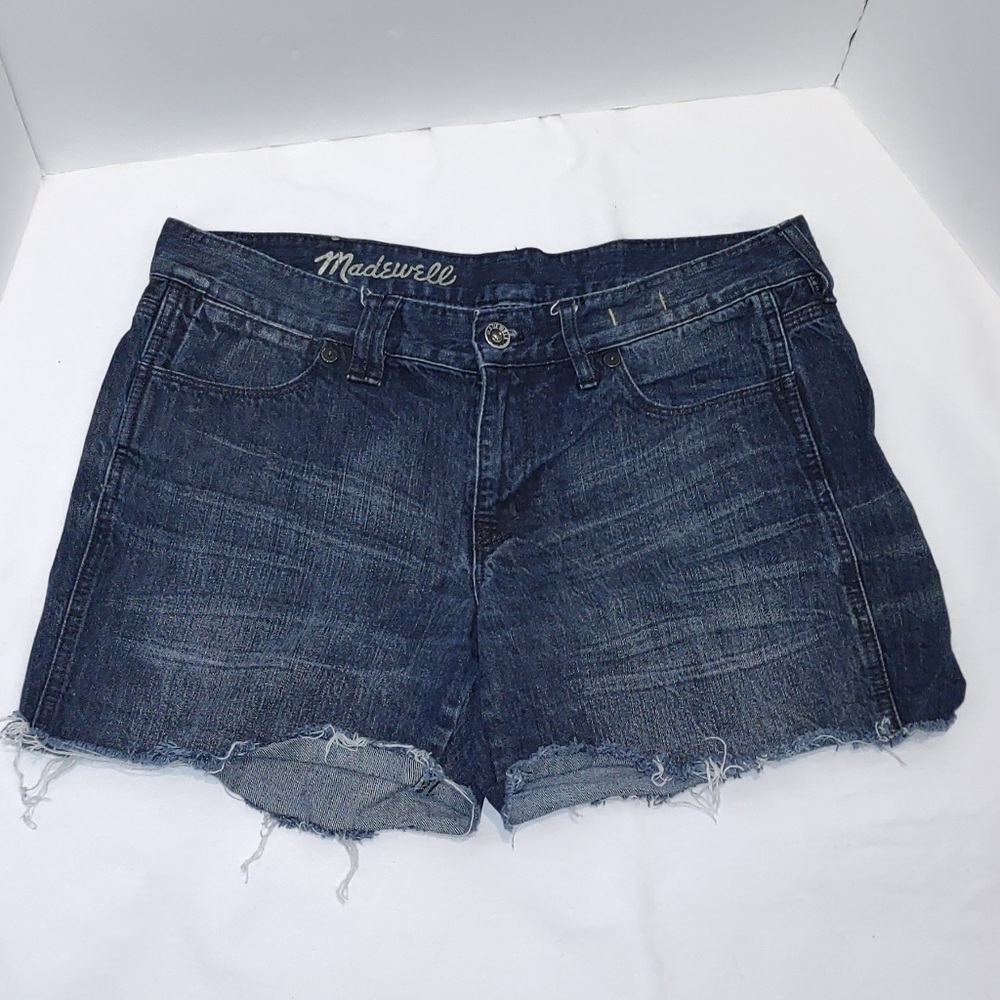 Madewell Raw Dark Wash Jean Short